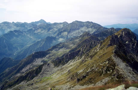 Punta Tre Vescovi (valle Cervo): panorama dalla punta Tre Vescovi