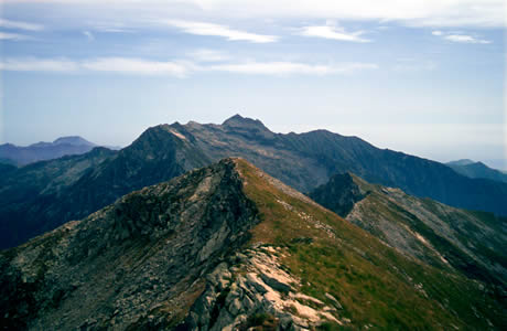 Punta Tre Vescovi (valle Cervo): cima di Bò e punta del Manzo