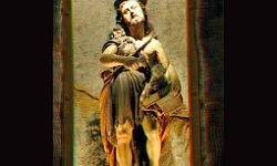 SANTUARIO DI SAN GIOVANNI, statua lignea del santo - foto Roberto Moretto  05/2012