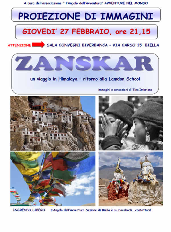 Zanskar: proiezione fotografica