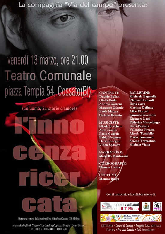 Cossato, concerto dedicato a Fabrizio De Andrè