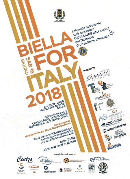 Eventi Biella 11 - 17 giu 2018