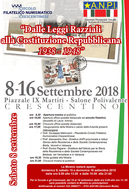 Eventi Biella 3 - 9 set 2018