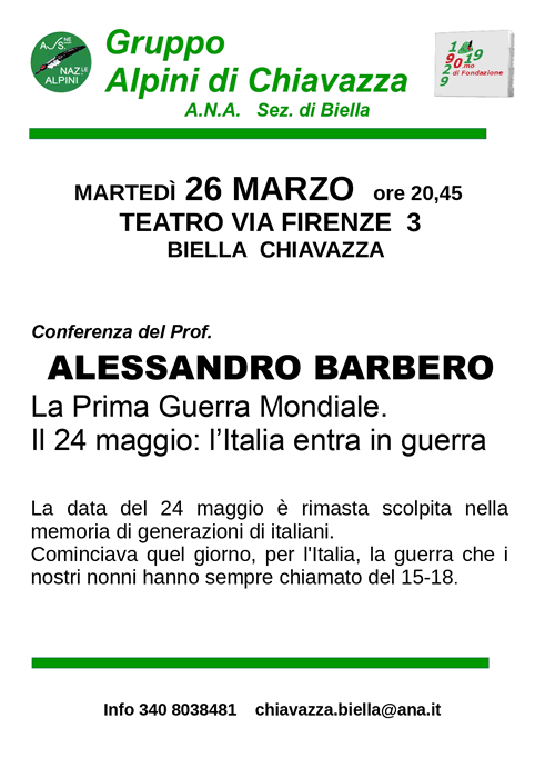 Eventi Biella 25 - 31 mar 2019