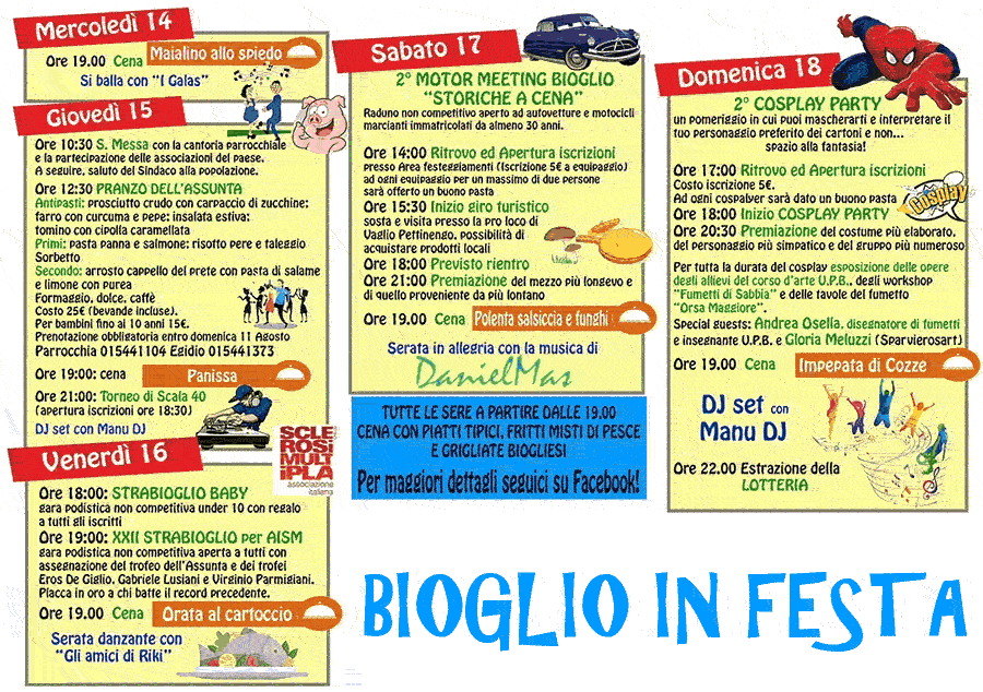 Eventi Biella 12 - 18 ago 2019