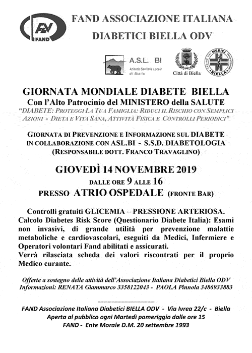 Eventi Biella 11 - 17 nov 2019