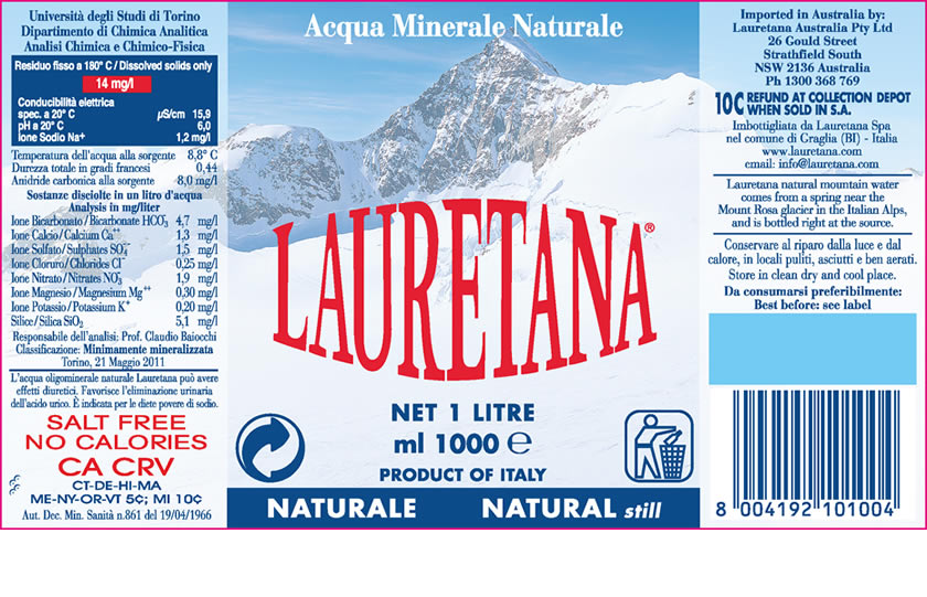 Etichette Lauretana