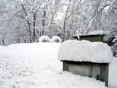 un'abbondante nevicata sul Biellese 5