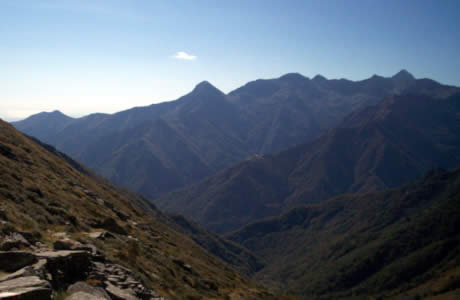 Bocchetta del Croso (Valle Cervo): cresta spartiacque Valle Cervo – Oropa