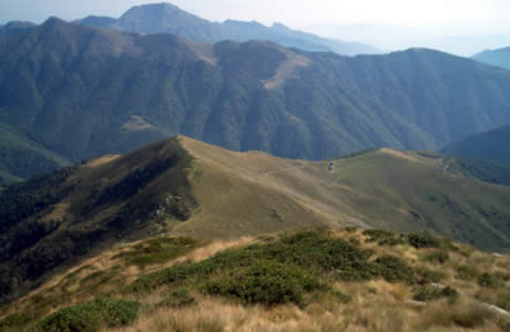 Cima dell'Asnass (Val Sessera): 
valle della Dolca e punta Dormiolo