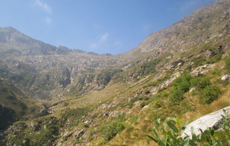 Colle della Gragliasca (Valle Cervo): in vista del colle