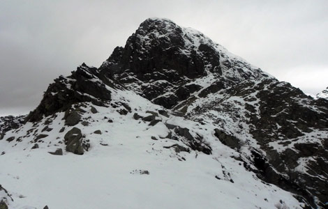 Colle del Limbo (Valle Oropa): colle del Limbo vista sulla parete sud del Mucrone