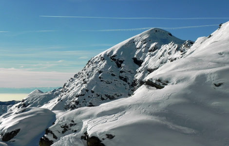Monte Camino (Valle Oropa): il candido manto bianco