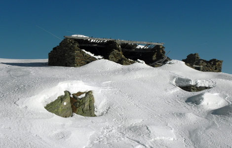 Monte Camino (Valle Oropa): i resti dell'alpe Camino