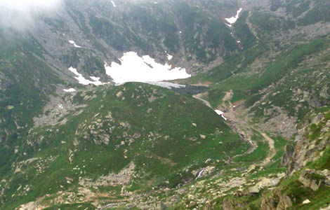 Monte Camino (Valle Oropa): verso sul lago del Mucrone