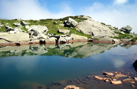 Colle Turrison o del Lupo (Valle Cervo): il lago Giaspret 
